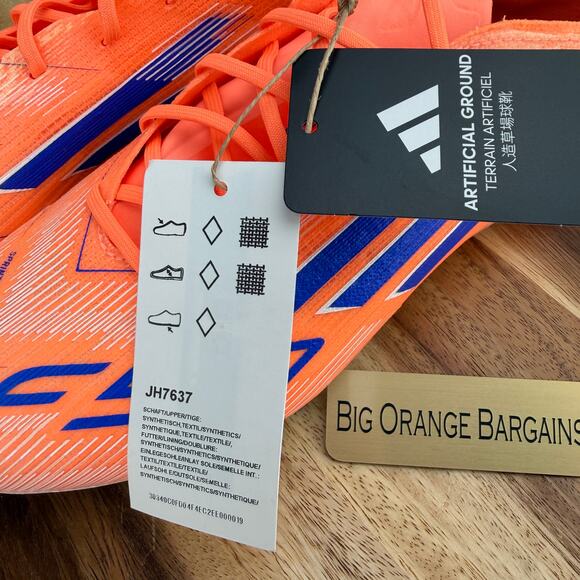 Adidas F50 Elite AG Soccer Cleats Beam Orange JH7637 Men\'s 5.5 / Women\'s 6.5 main image 5